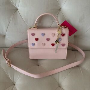 Betsey Johnson Pink Heart Valentines Bag